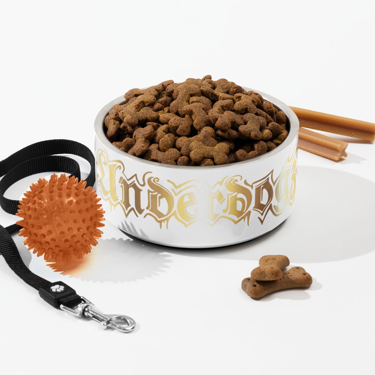 Futternapf für Hunde und Katzen Gold