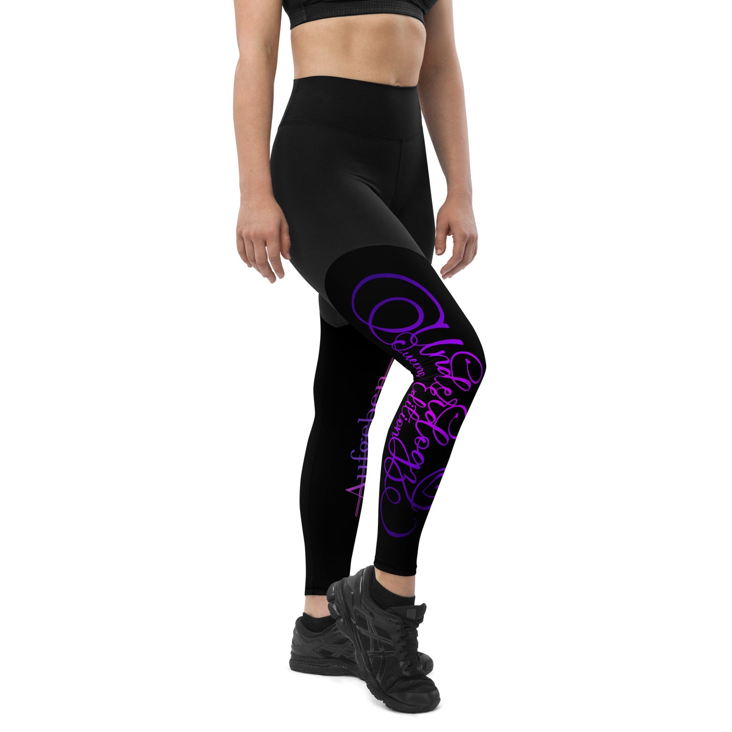 Sport-Leggings ‚Alles geben‘ Queens Edition, mit Handytasche