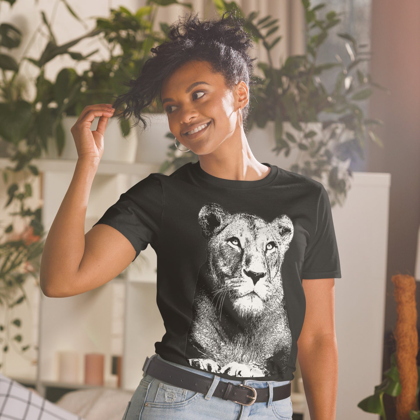 Unisex-T-Shirt Löwin