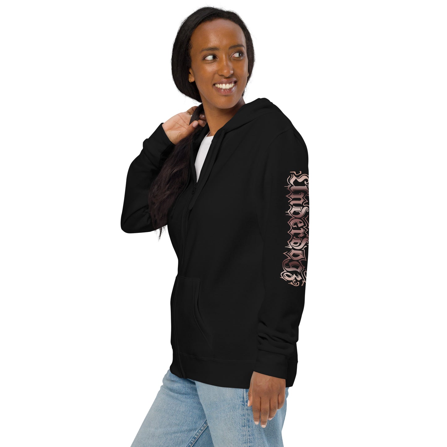Damen Zip-Hoodie Roségold Collection