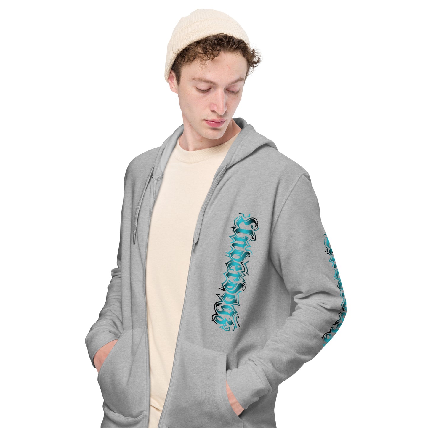Unisex Zip-Hoodie türkis