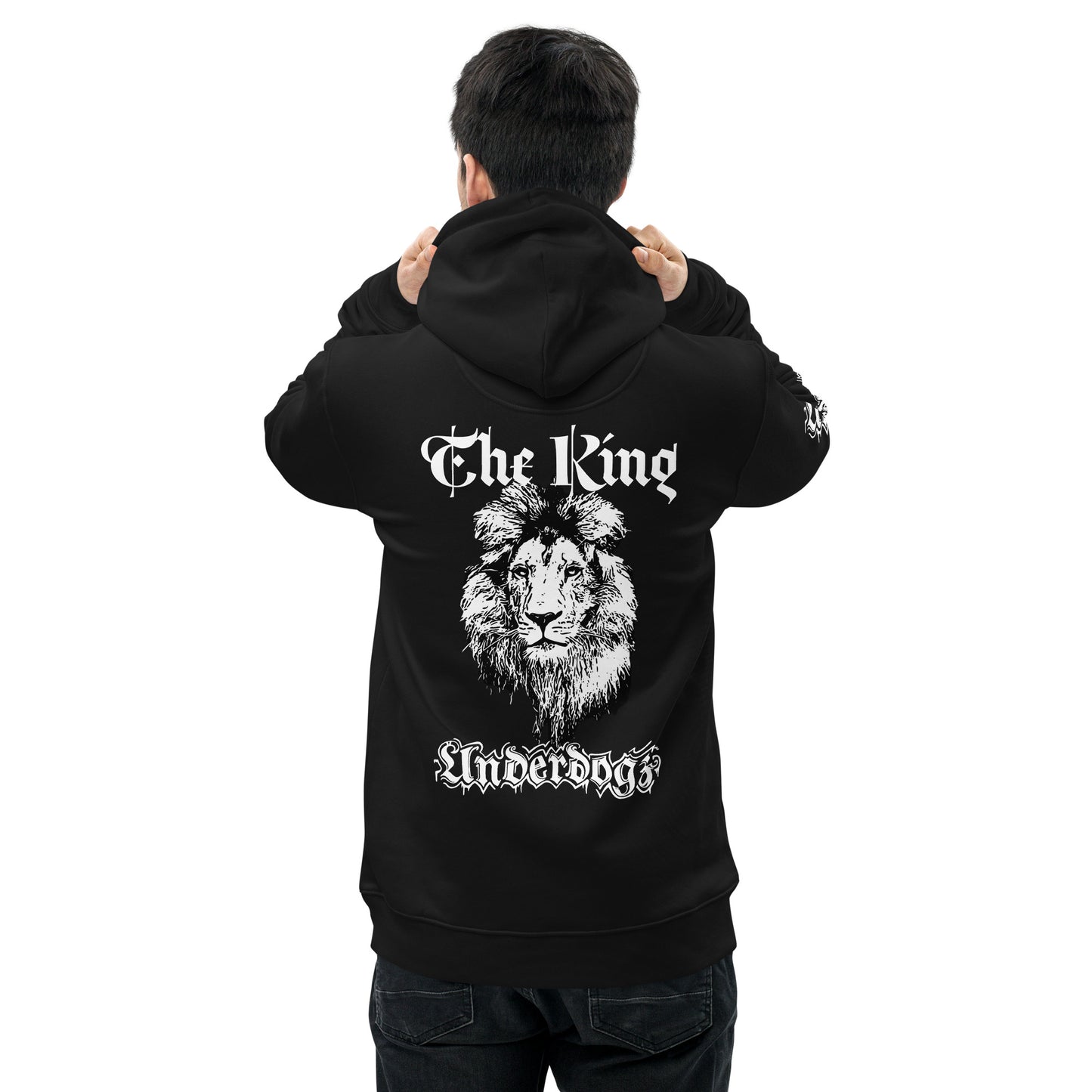 Umweltfreundlicher Kapuzenpullover ,The King‘