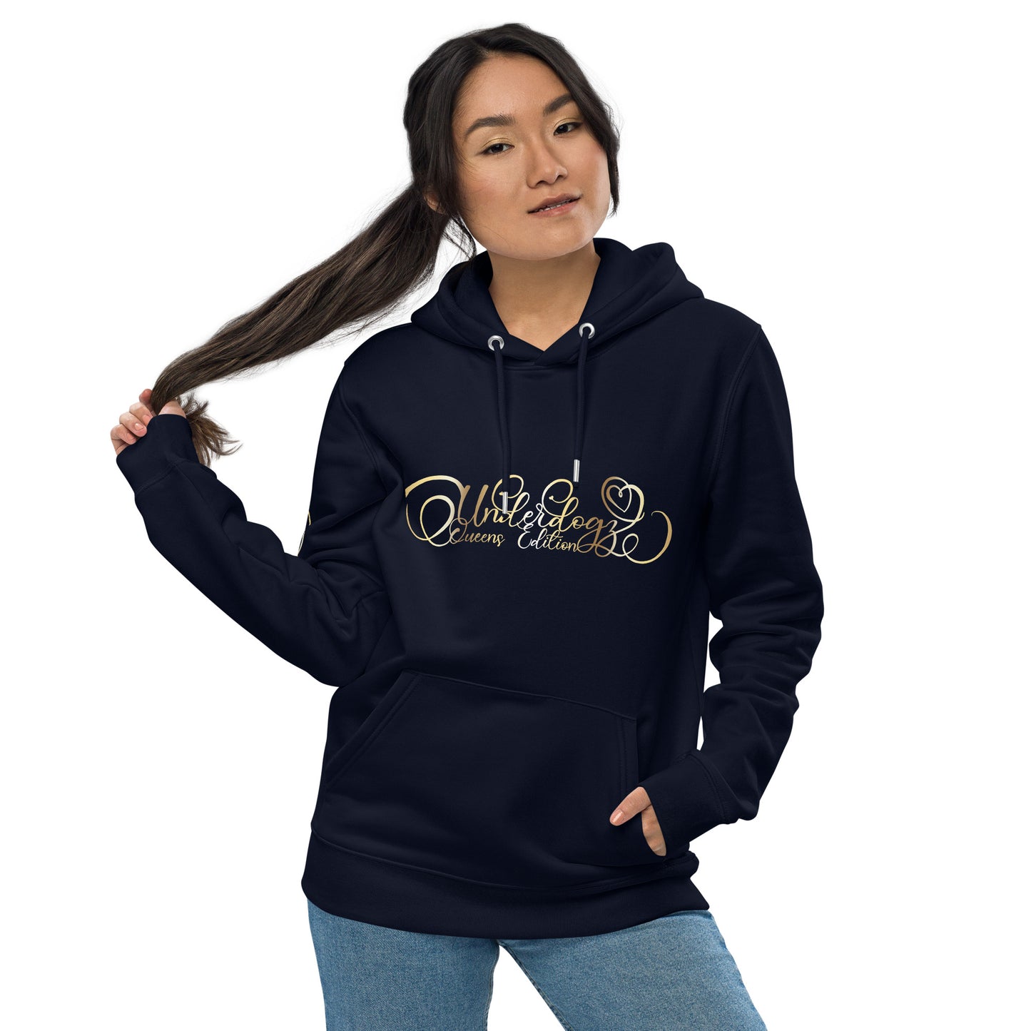 Umweltfreundlicher Kapuzenpullover Queens Edition Gold