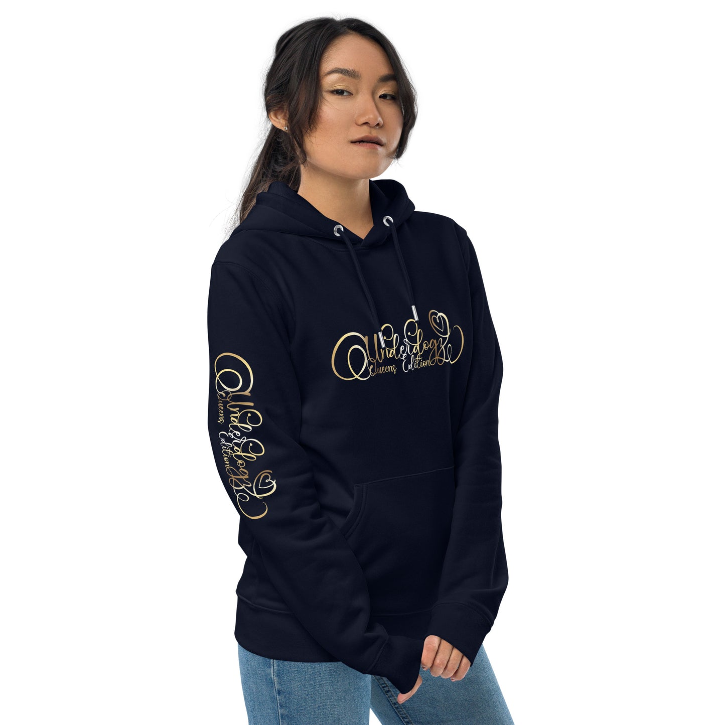 Umweltfreundlicher Kapuzenpullover Queens Edition Gold