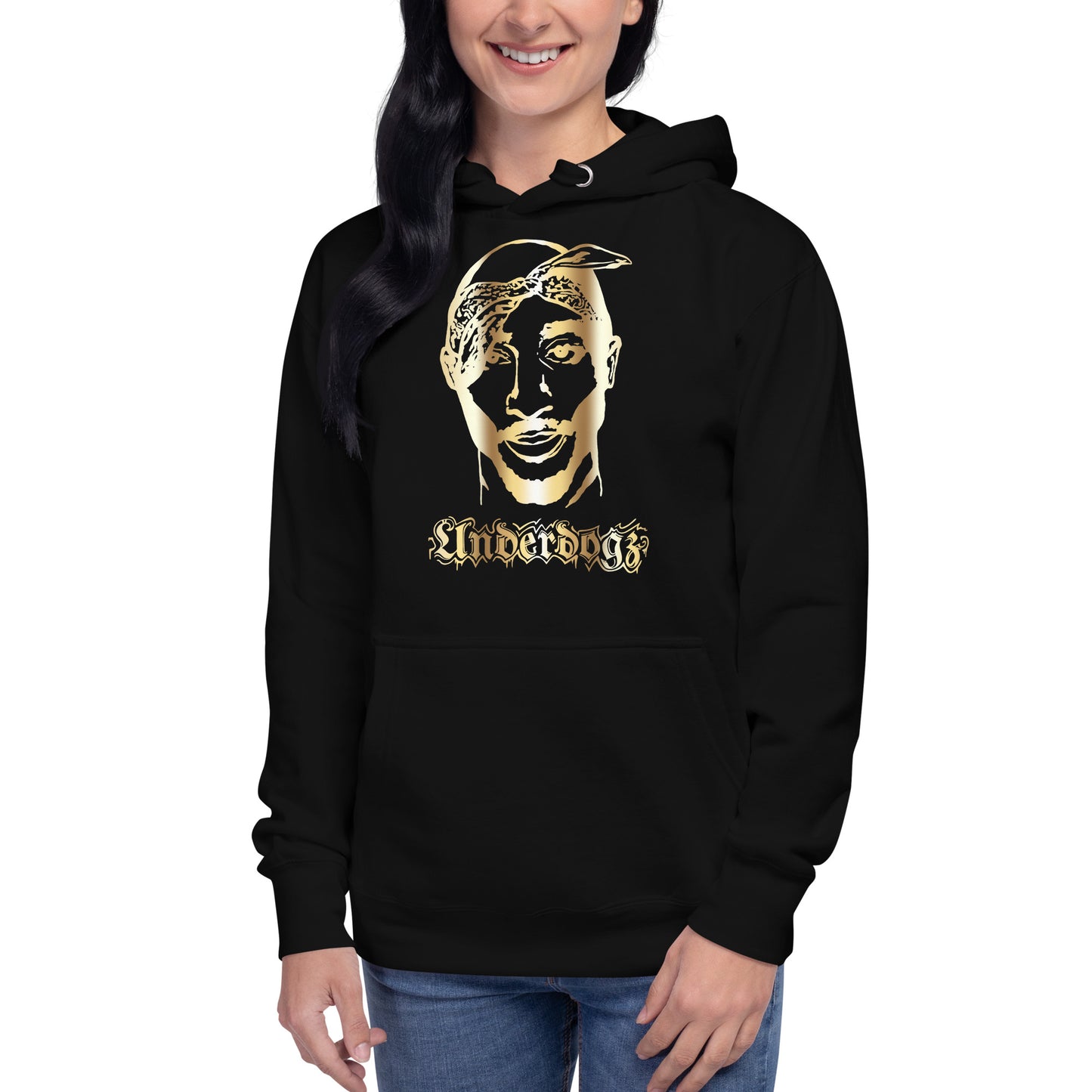 Unisex-Kapuzenpullover „2Pac“ Gold- Ain‘t got time- 4 Farben