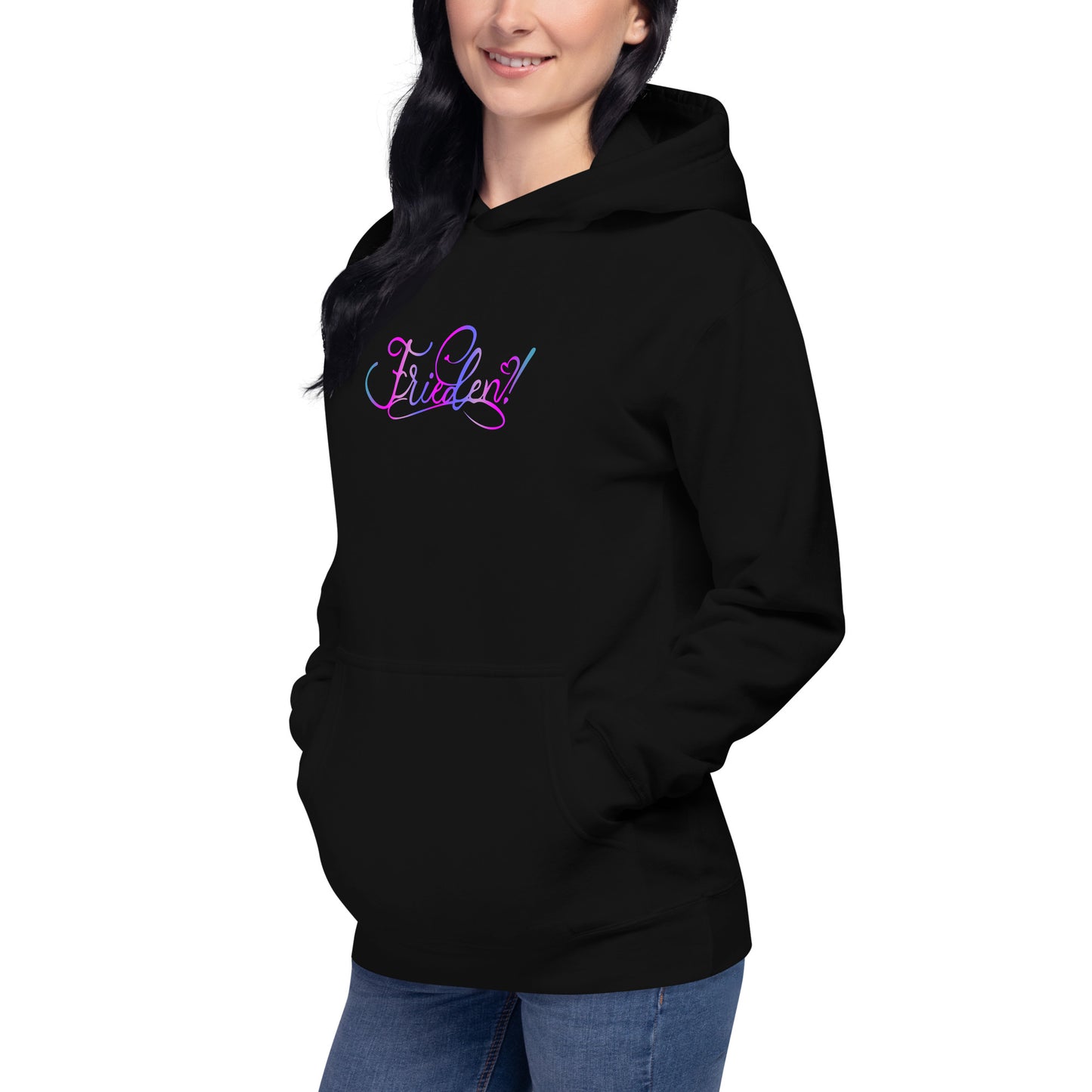 Kapuzenpullover Frieden! Queens Edition bunt