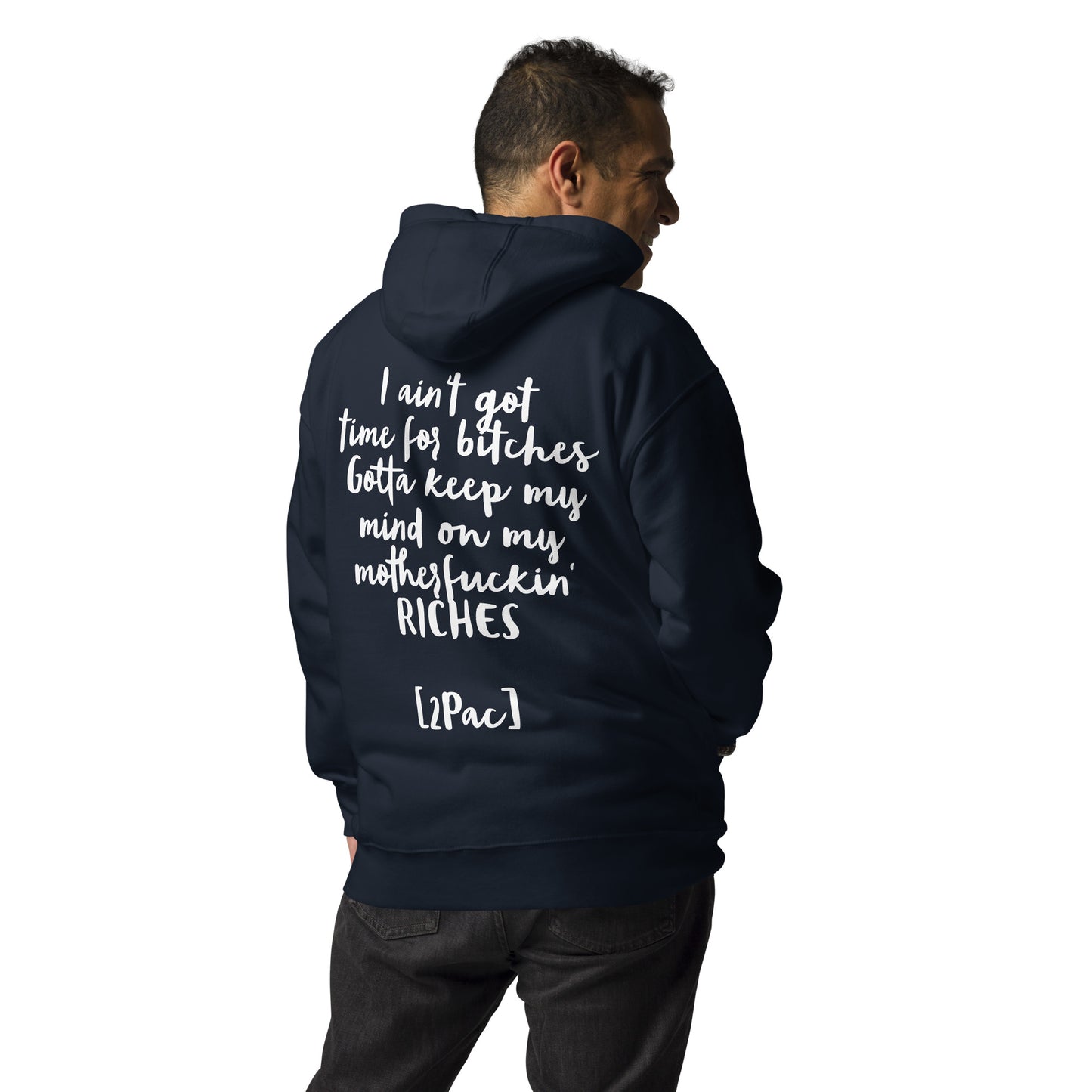 Unisex-Kapuzenpullover „2Pac“ Gold- Ain‘t got time- 4 Farben