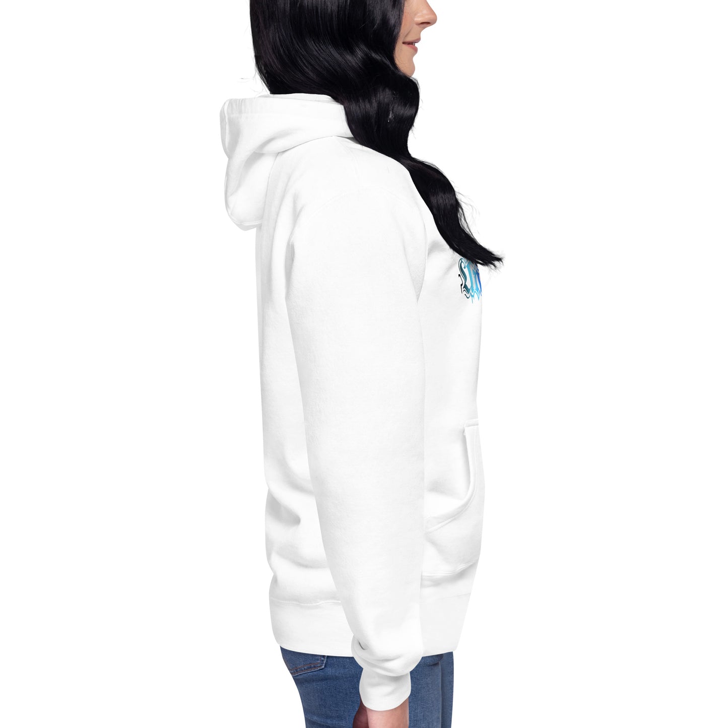 Damen-Kapuzenpullover mit Logo Bunt