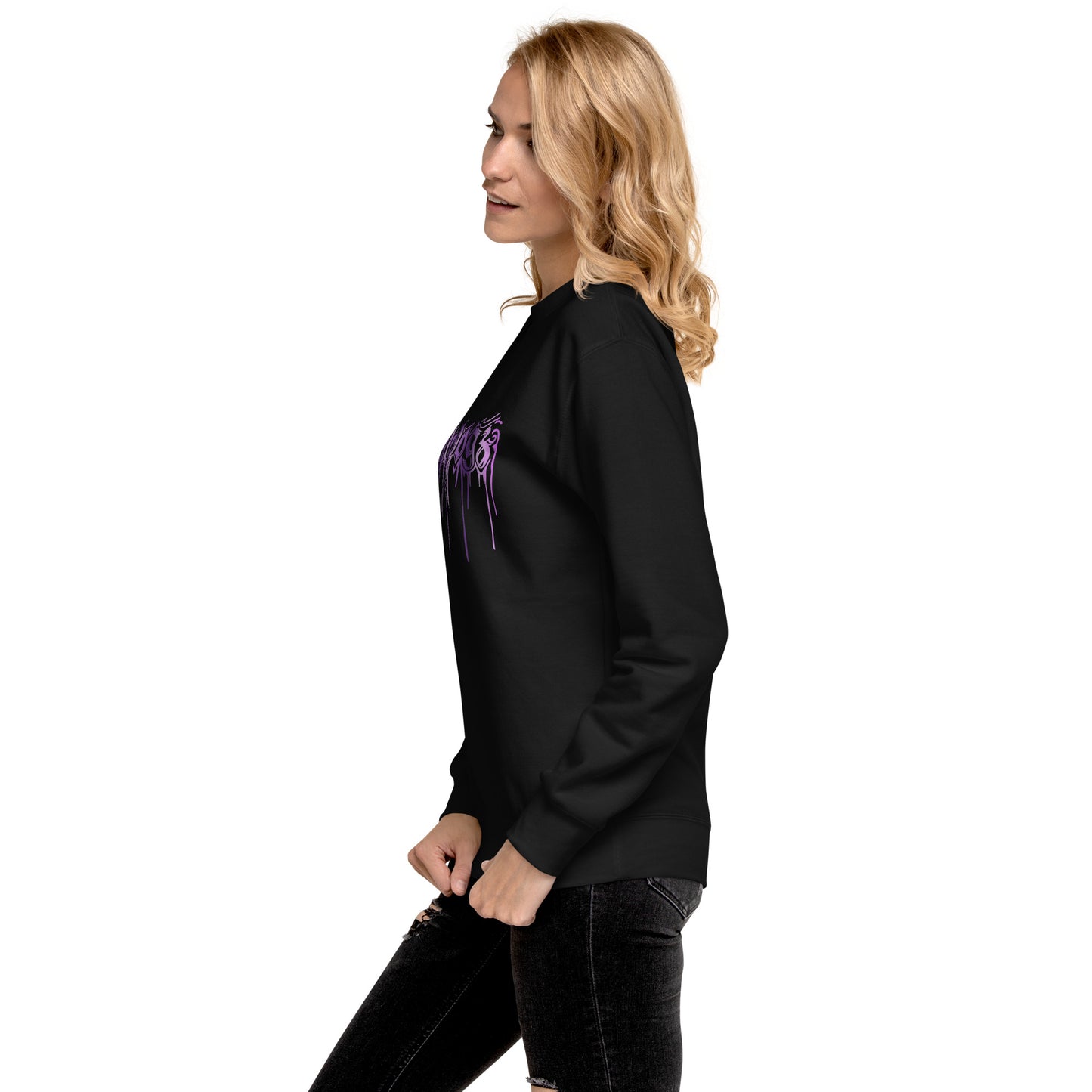 Premium-Pullover Lila Drip Edition