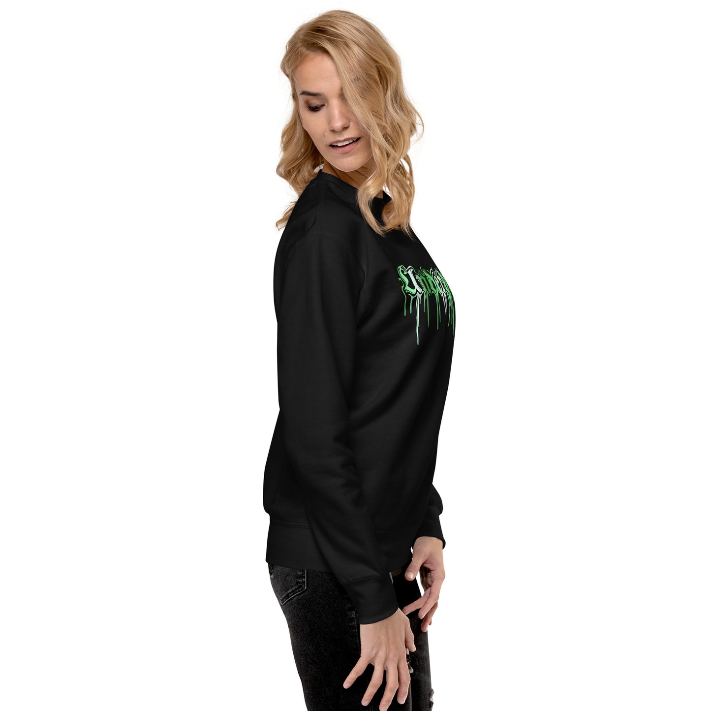 Unisex-Premium-Pullover Giftgrün Drip Edition