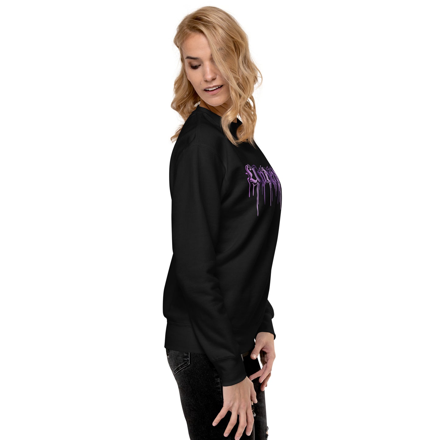 Premium-Pullover Lila Drip Edition