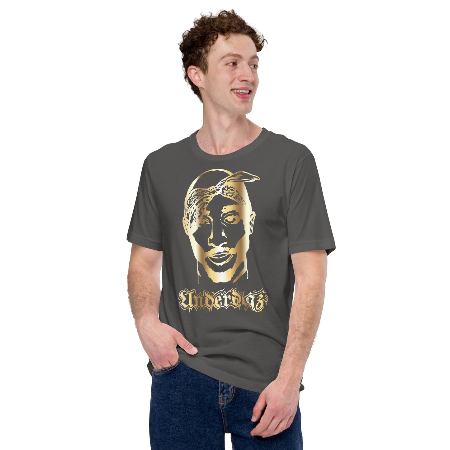 Unisex-T-Shirt „2Pac“ Gold- Ain’t got time- 4 Farben