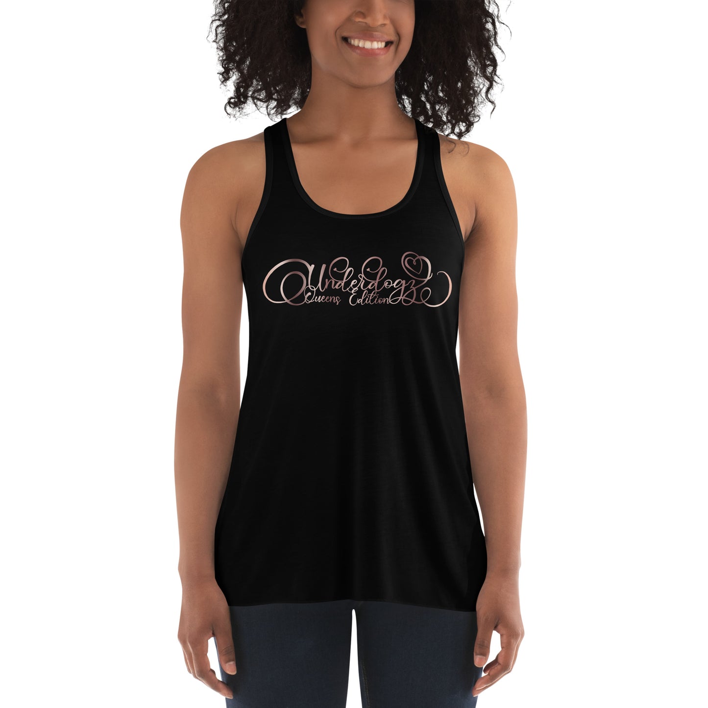 Flowy-Racerback-Tank-Top Queens Edition Roségold (ft. Bella&Canvas)
