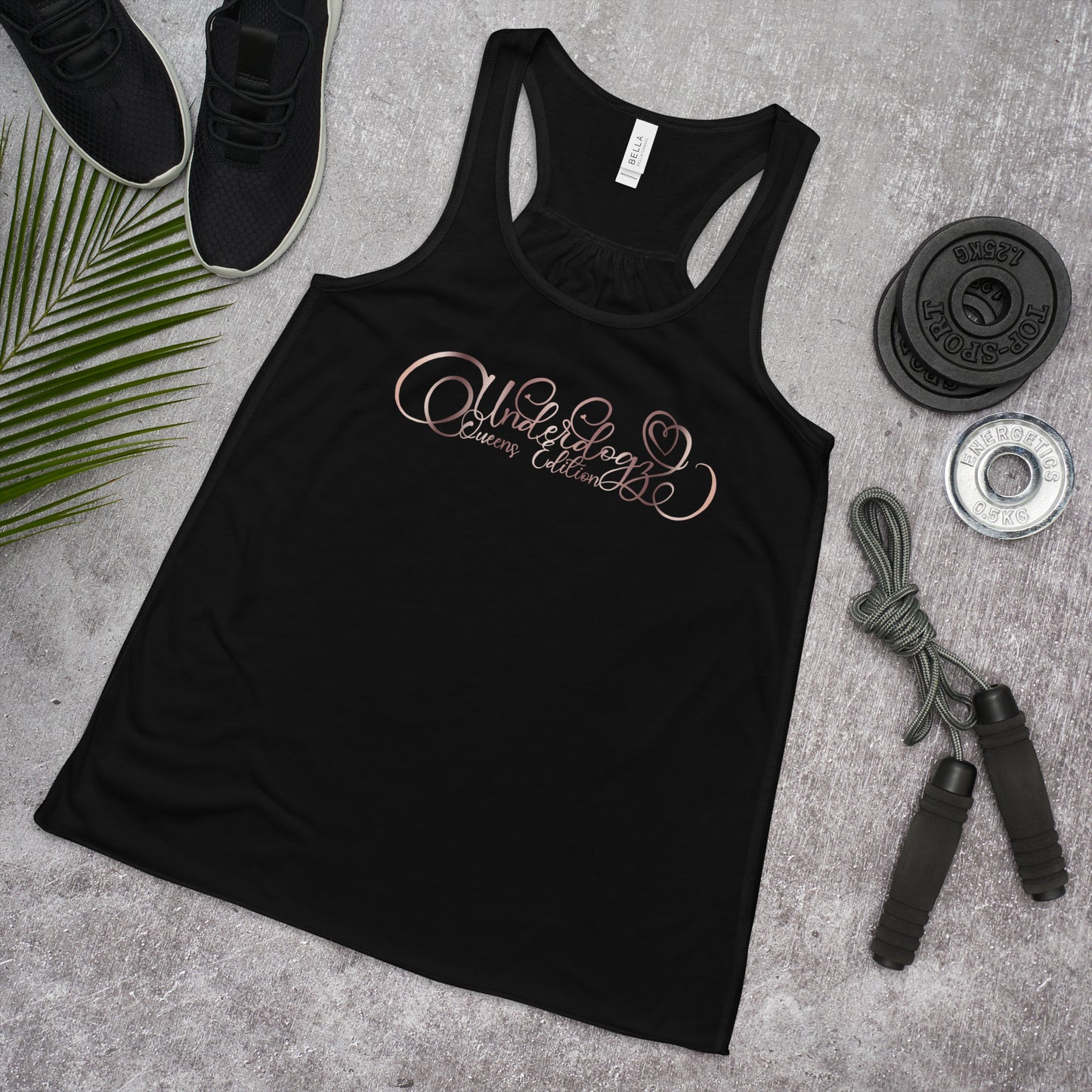 Flowy-Racerback-Tank-Top Queens Edition Roségold (ft. Bella&Canvas)