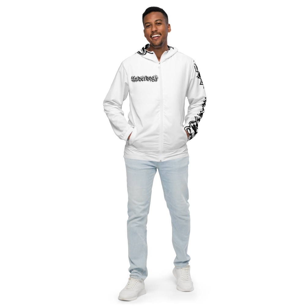 Herren-Windbreaker Logoprint Black/White