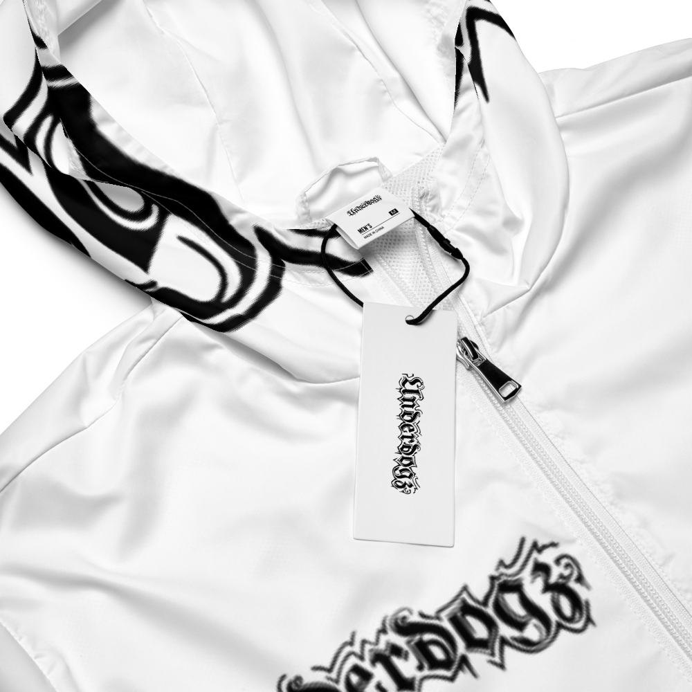 Herren-Windbreaker Logoprint Black/White