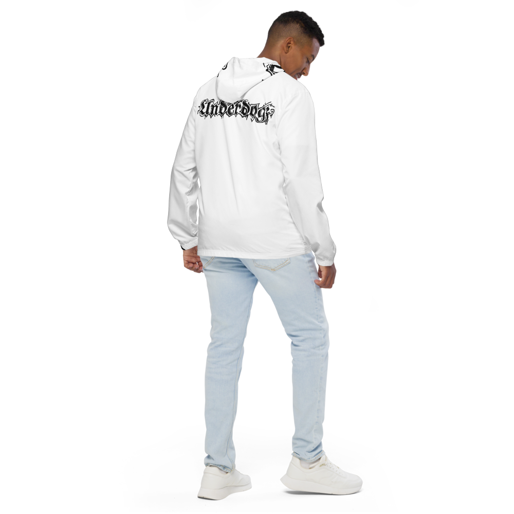 Herren-Windbreaker Logoprint Black/White