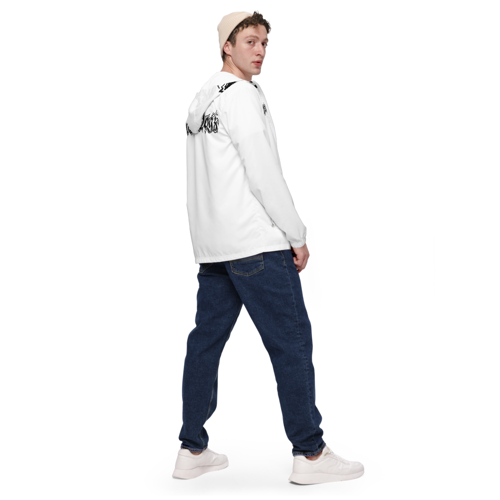 Herren-Windbreaker Logoprint Black/White