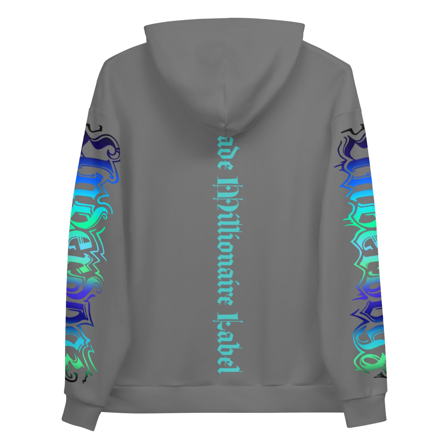 Herren Kapuzenpullover ‚SML‘ mit Logo blau grün