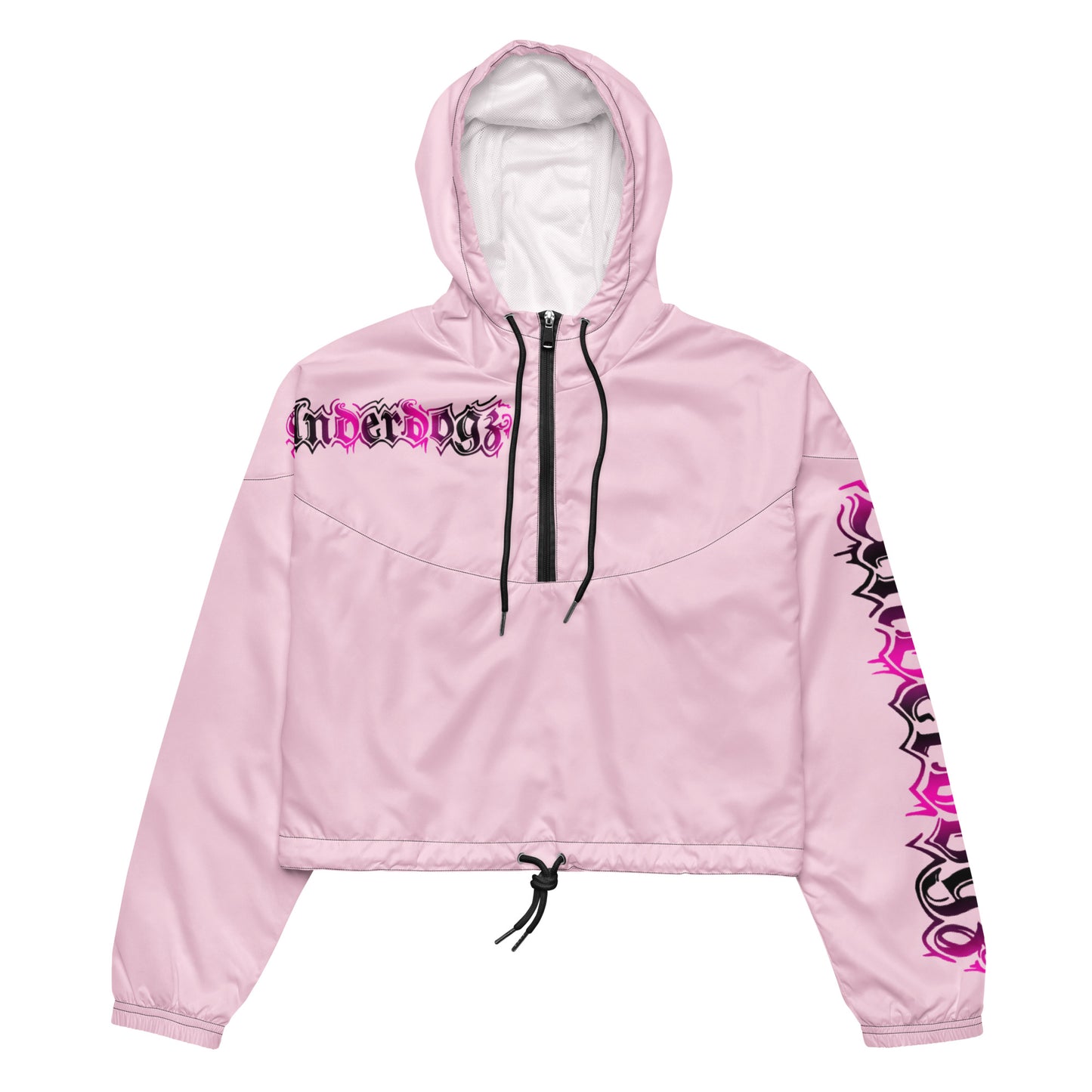 Damen-Windbreaker Cropped Rosa-Pink