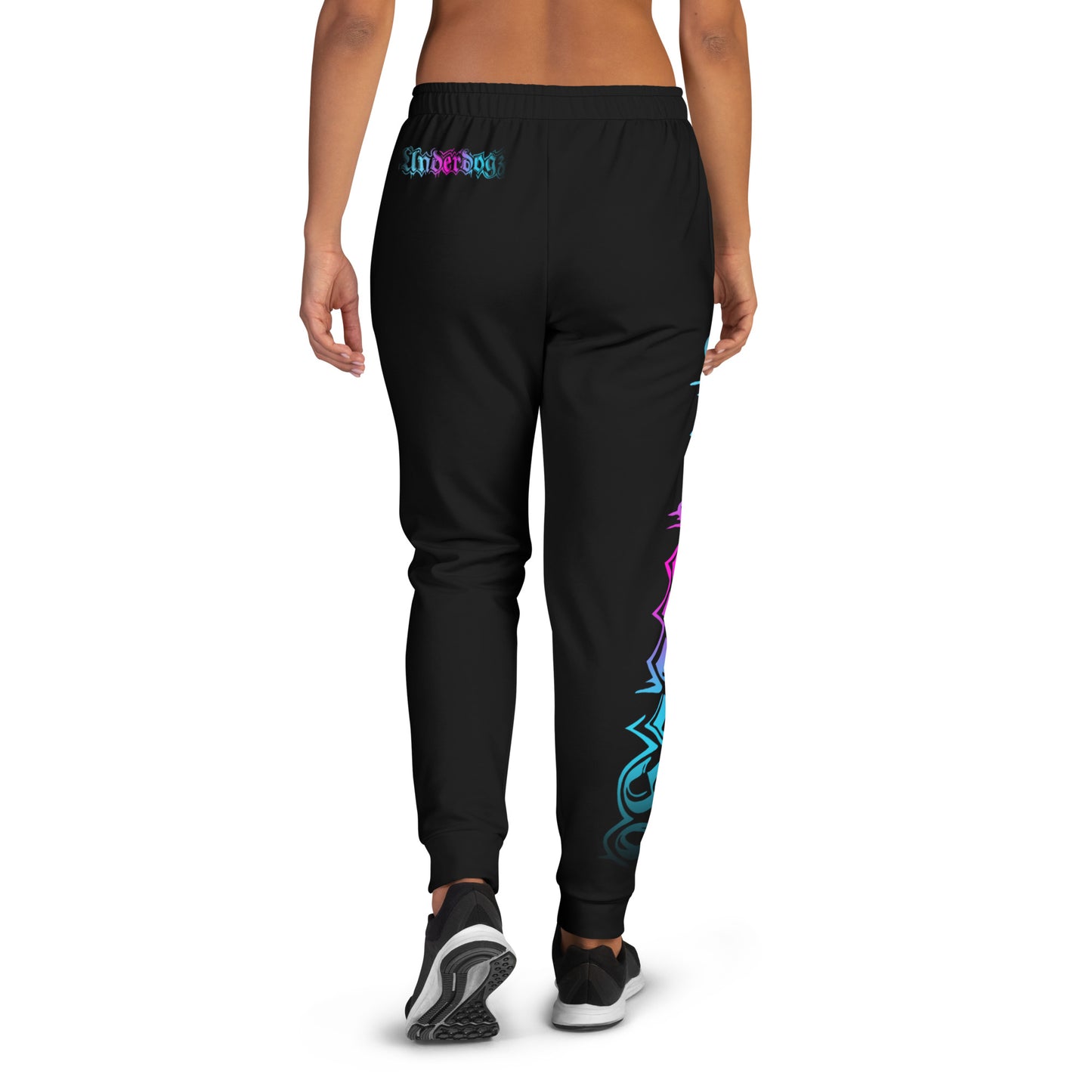 Damen-Jogginghose Logo Blau Pink