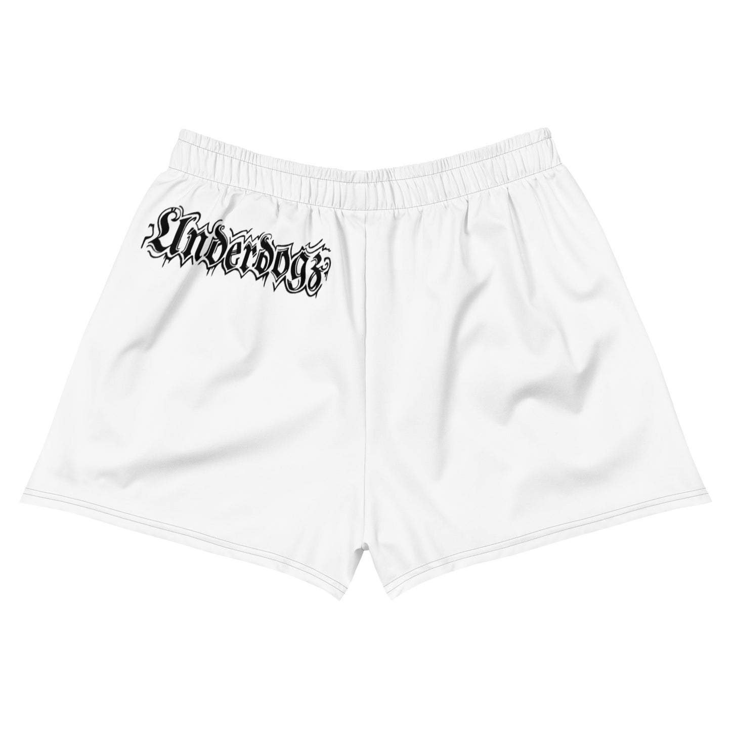 Recycelte Sport-Shorts für Damen weiß/schwarz