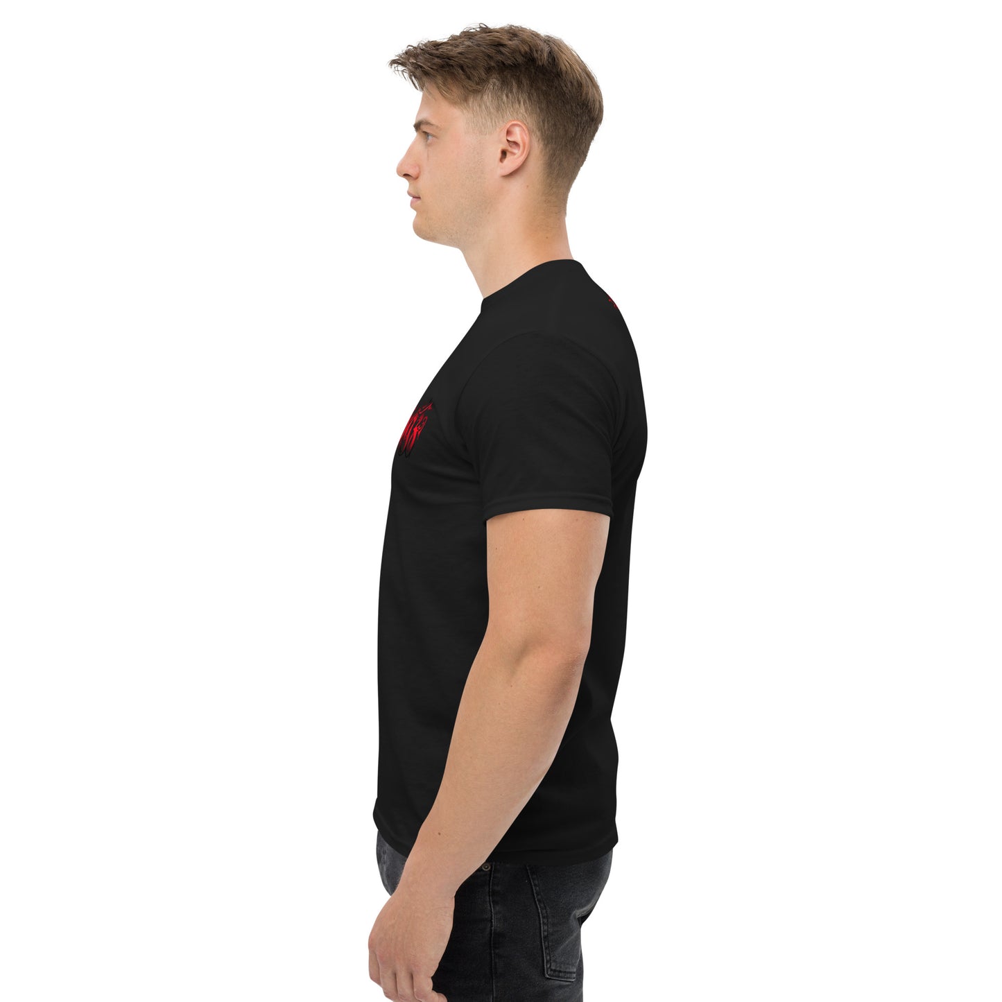 Klassisches Herren-T-Shirt Logo Rot