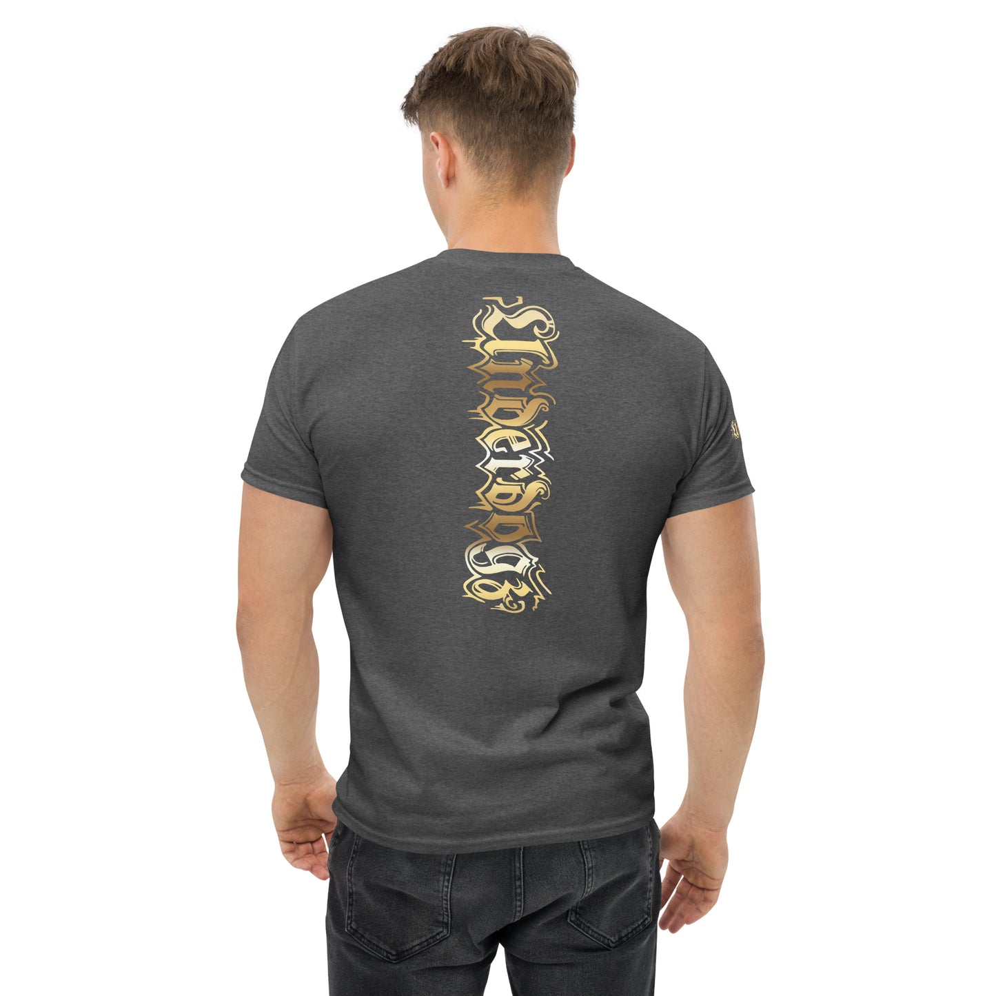 Klassisches Herren-T-Shirt Logo Gold