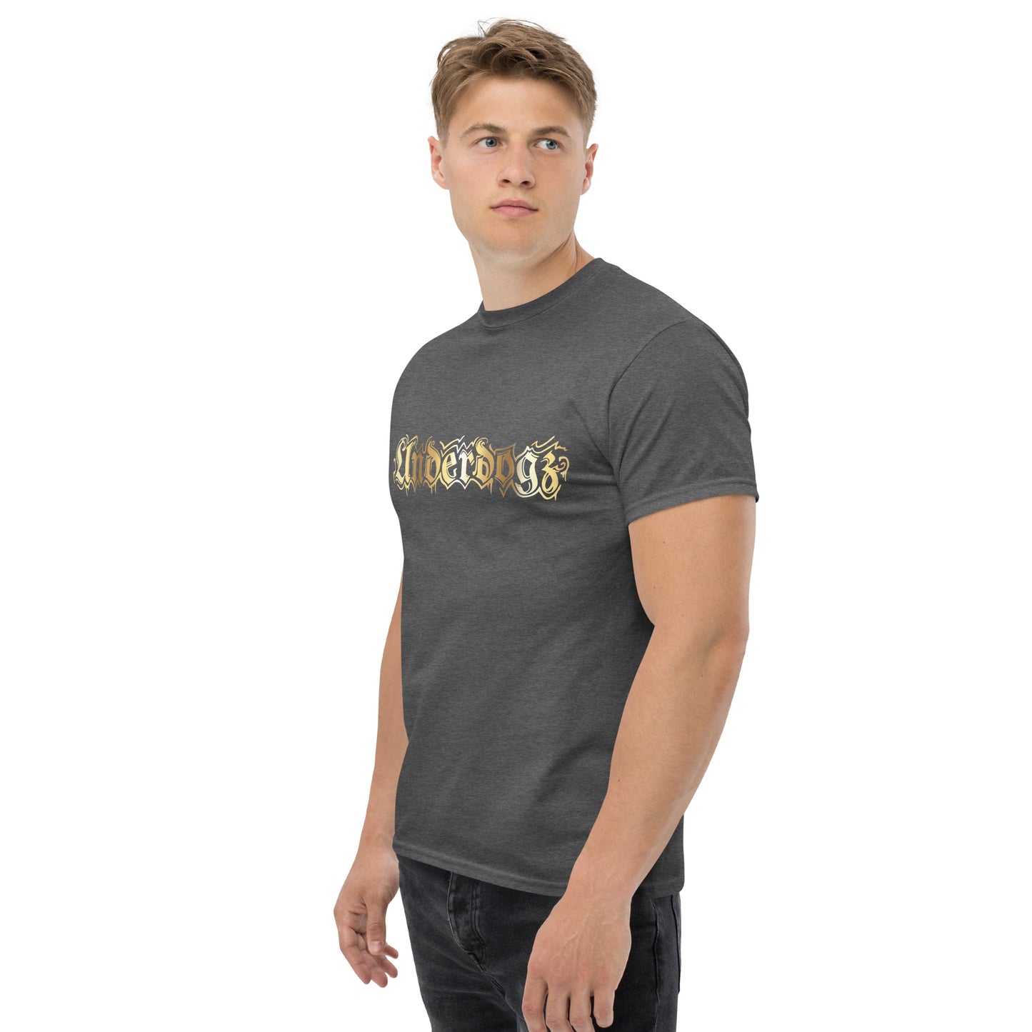 Klassisches Herren-T-Shirt Logo Gold