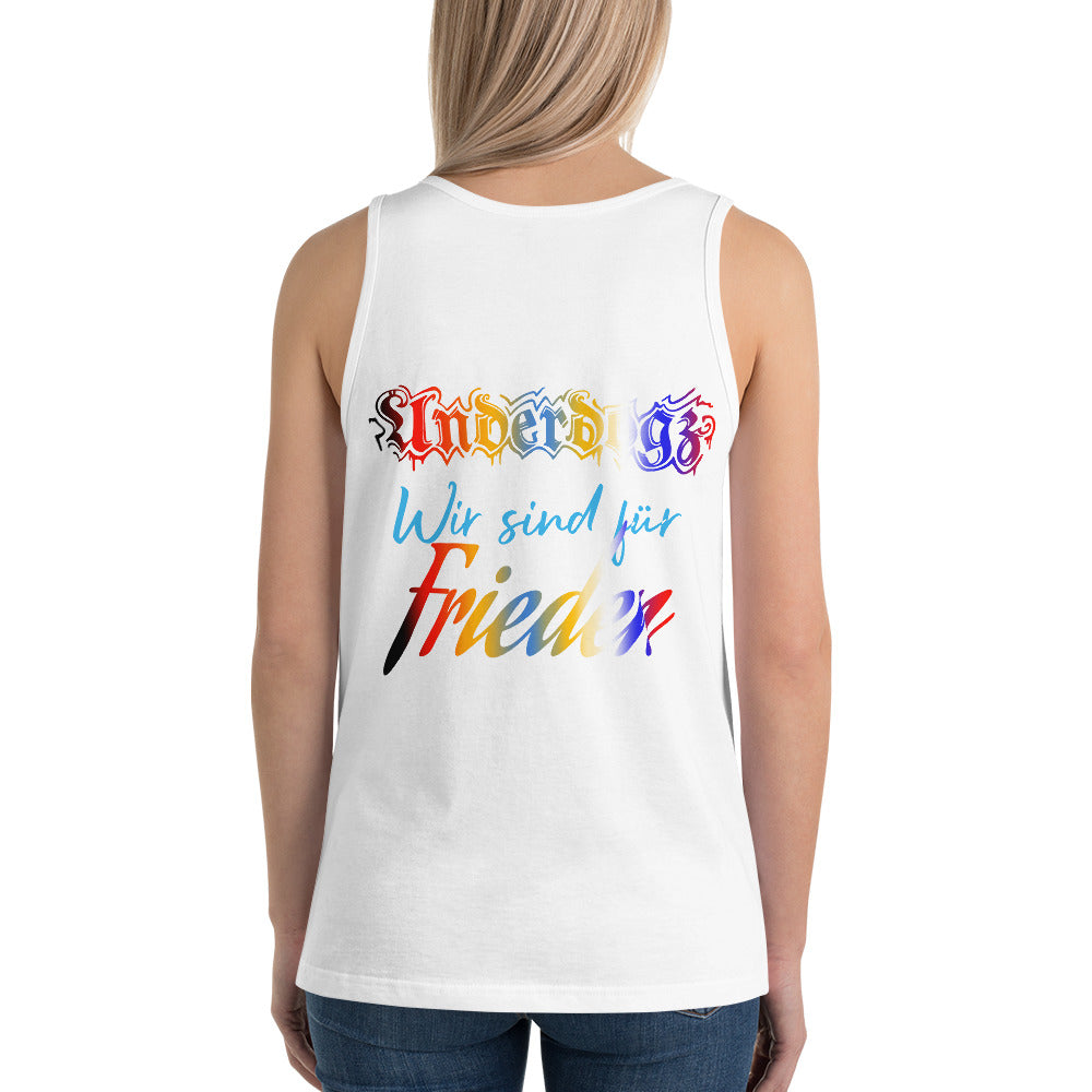 Unisex-Tank-Top ‚Frieden‘ Collection- Wir wollen KEINE Waffen