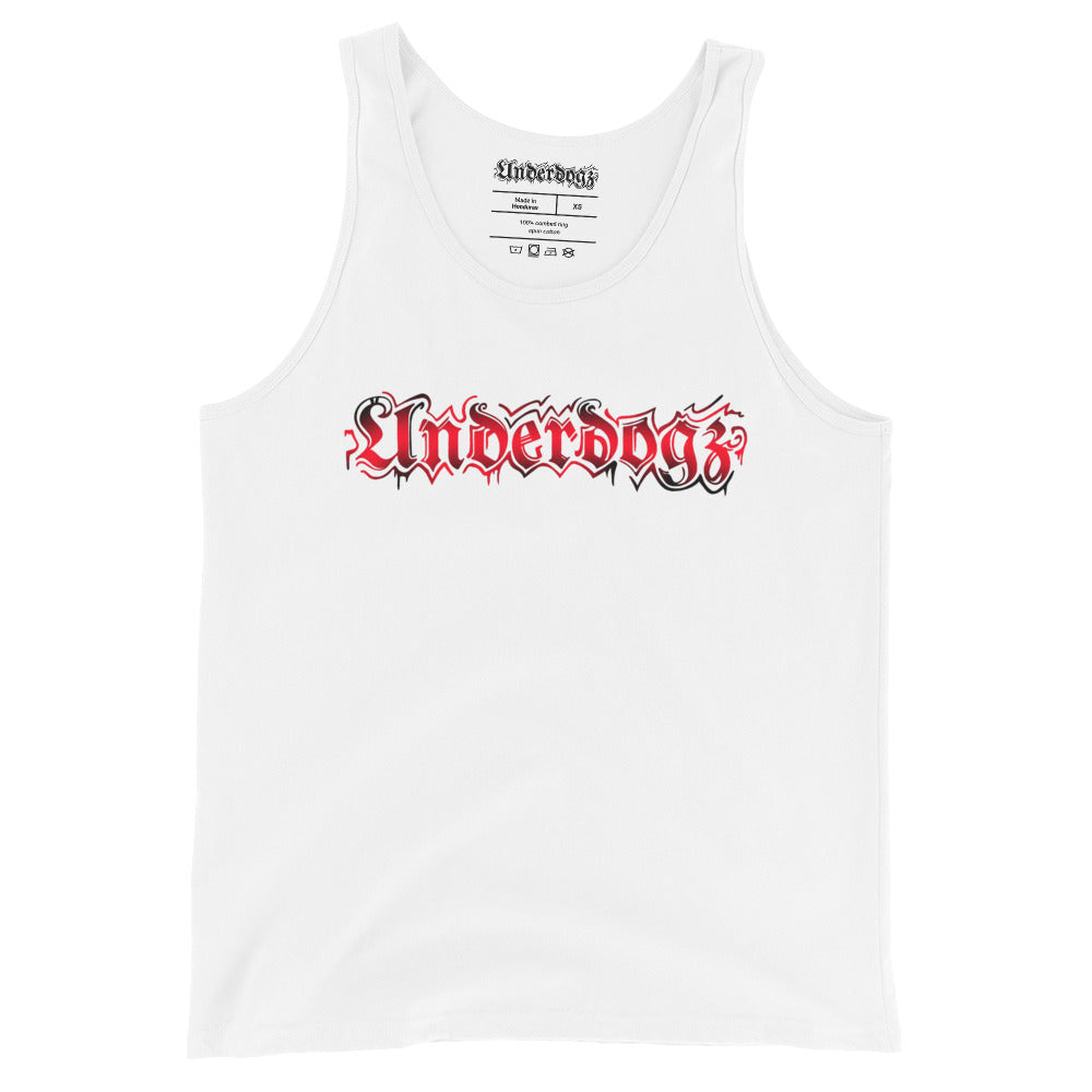 Tank-Top weiß mit Logo rot
