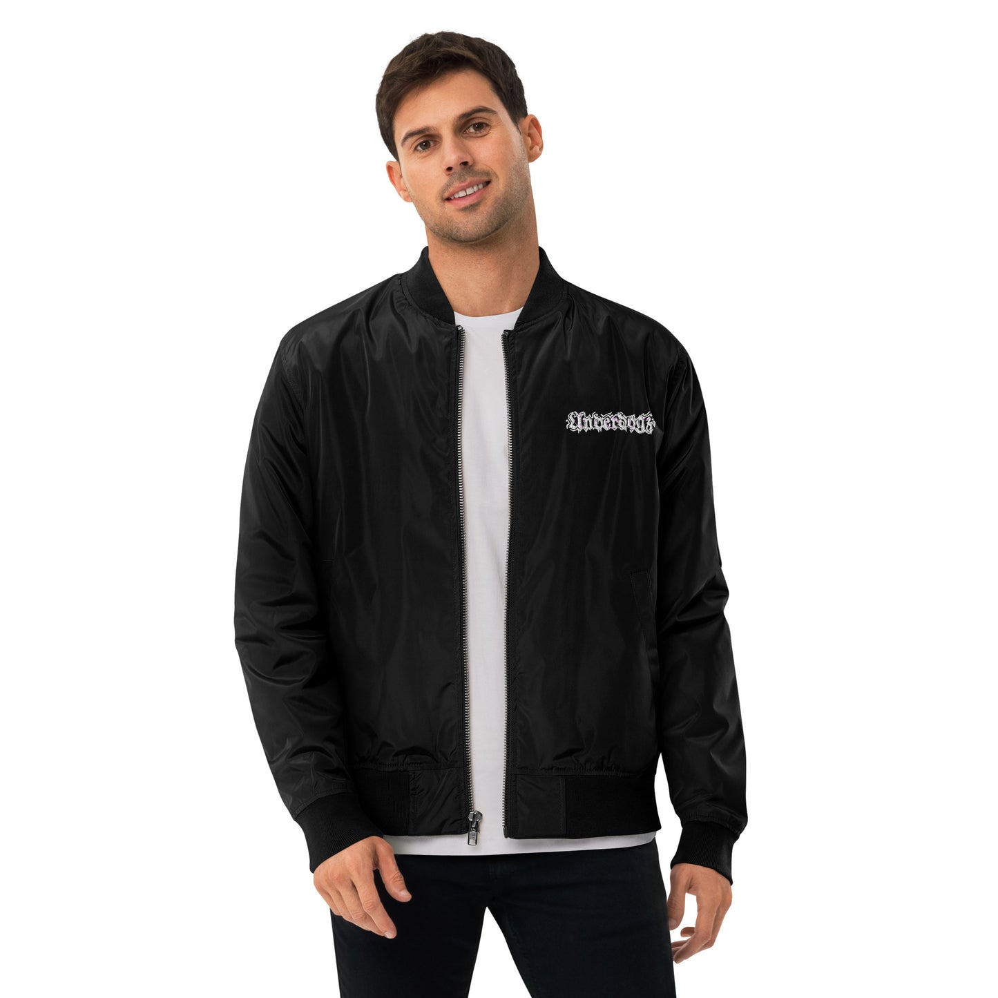 Recycelte Bomberjacke Premium-Line mit Logostickerei