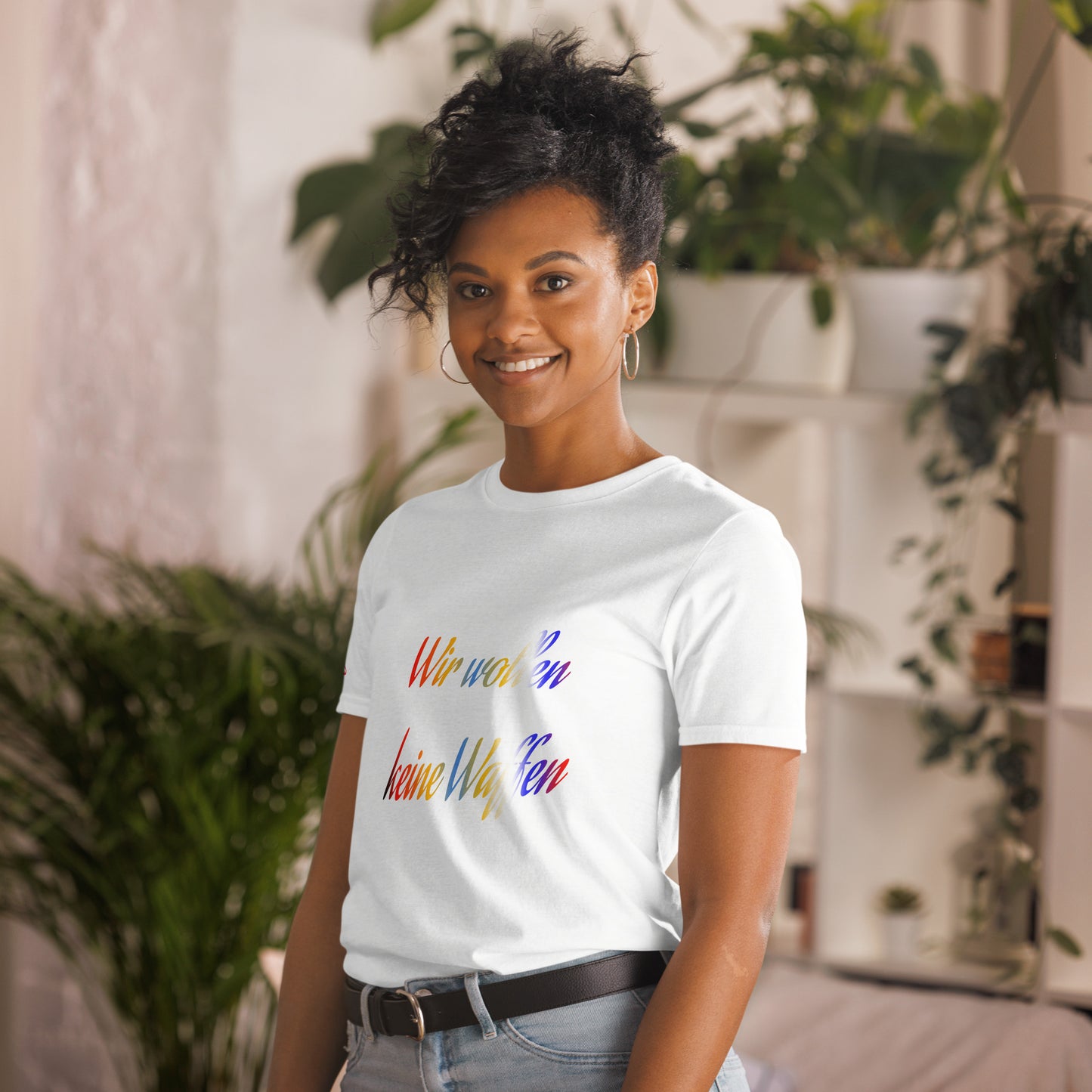 Unisex-T-Shirt ‚Frieden‘ Collection- Wir wollen KEINE Waffen