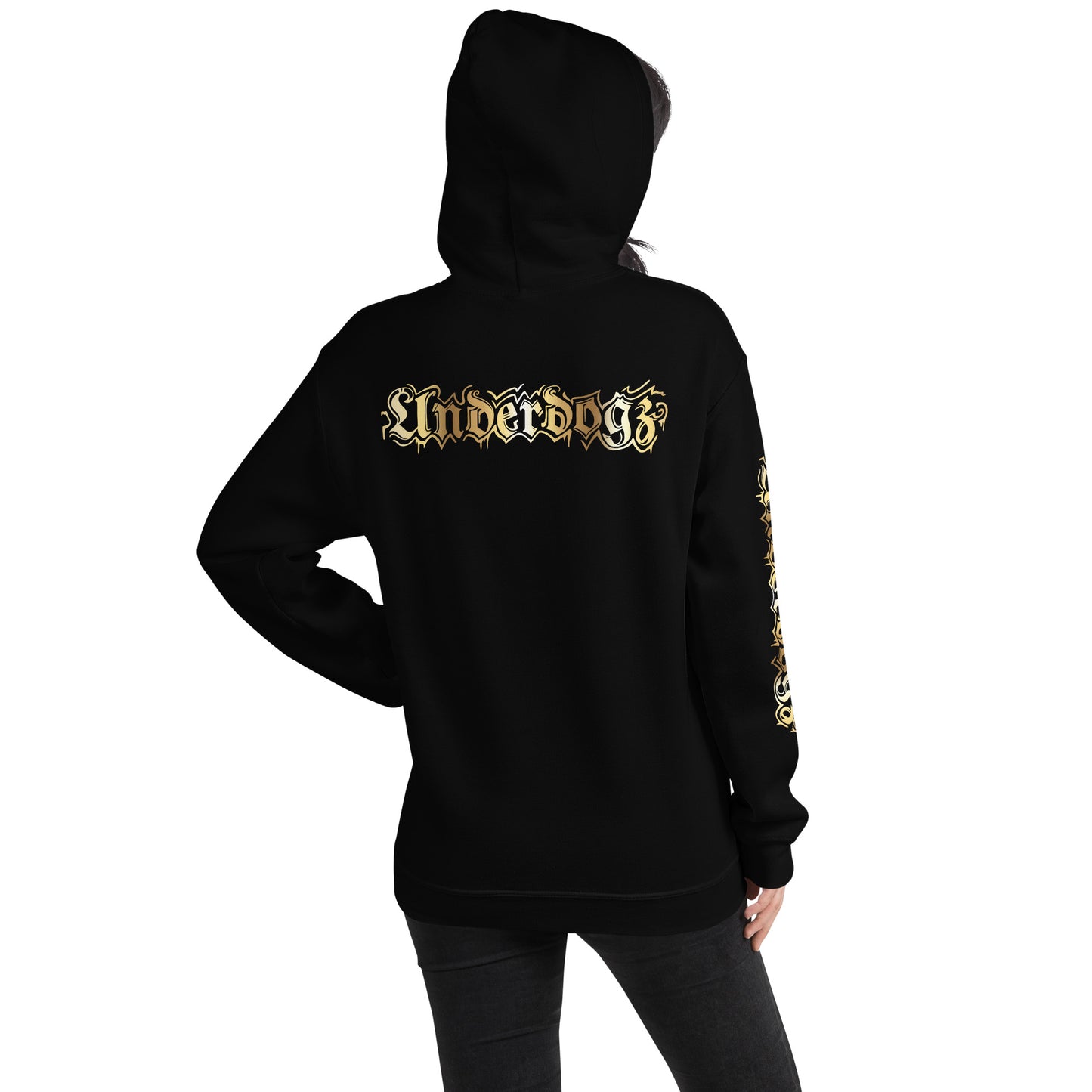 Unisex-Kapuzenpullover Frieden! Gold