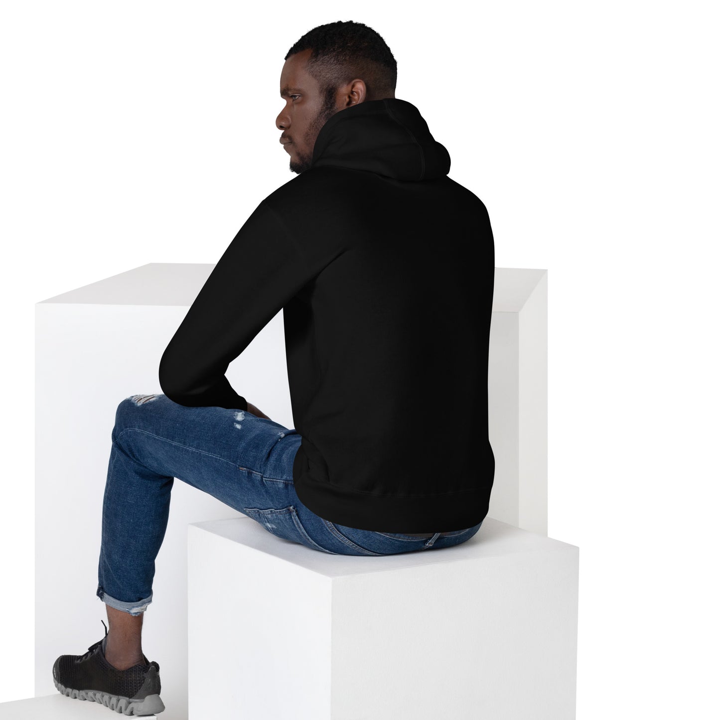 Herren Kapuzenpullover Logo ‚SML‘ blau grün