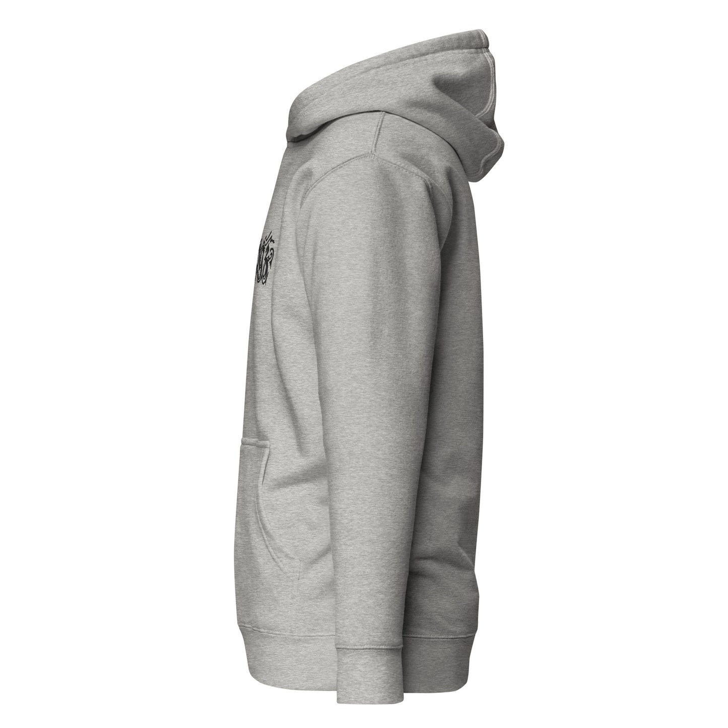 Unisex-Kapuzenpullover Logostick- weiß oder grau