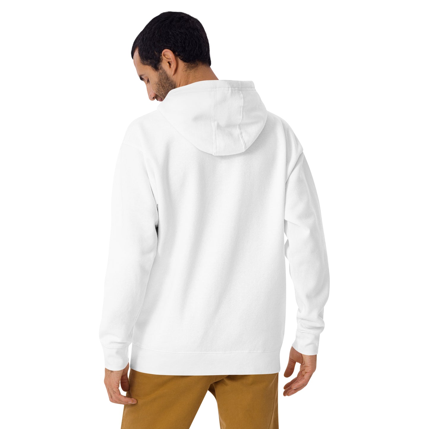 Unisex-Kapuzenpullover Logostick- weiß oder grau