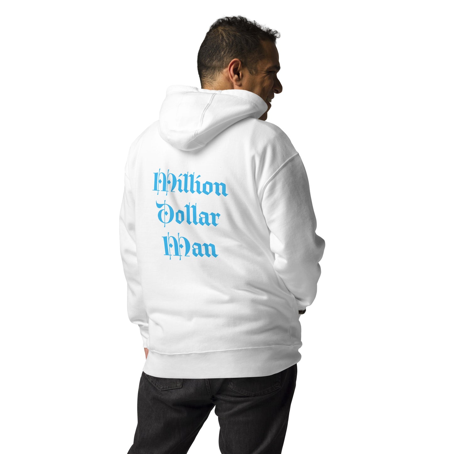 Herren Kapuzenpullover ‚Million Dollar Man‘, Logostick in 2 Farben
