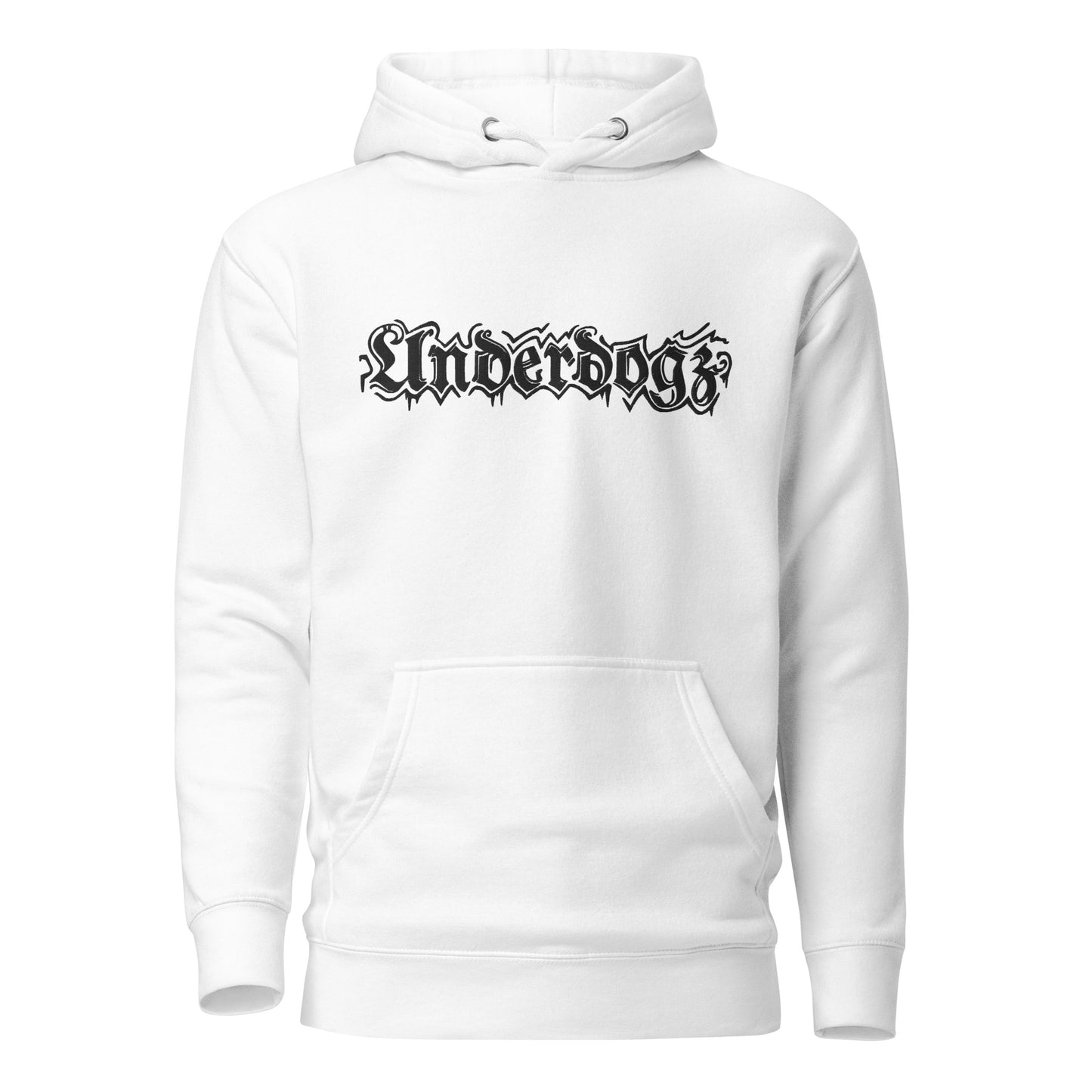 Unisex-Kapuzenpullover Logostick- weiß oder grau