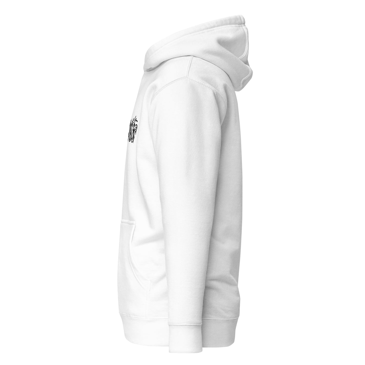 Unisex-Kapuzenpullover Logostick- weiß oder grau