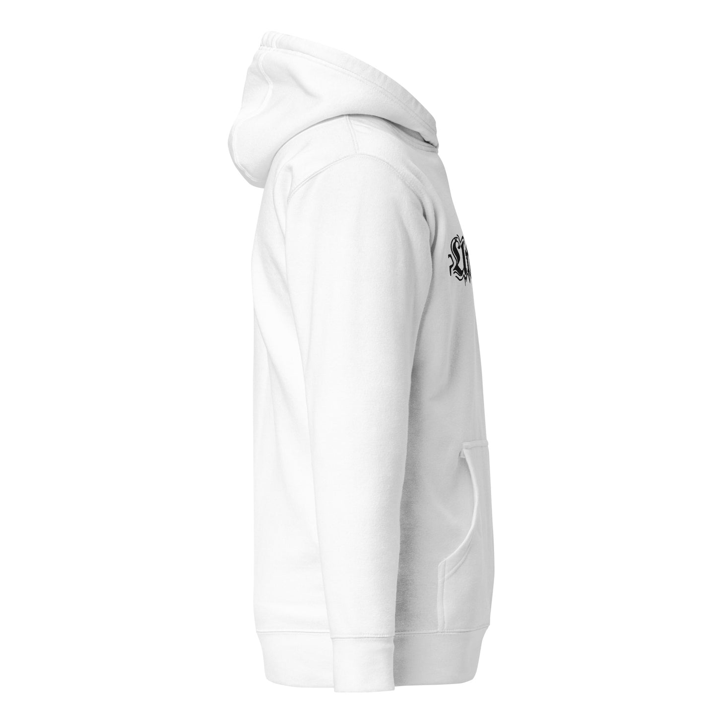 Unisex-Kapuzenpullover Logostick- weiß oder grau
