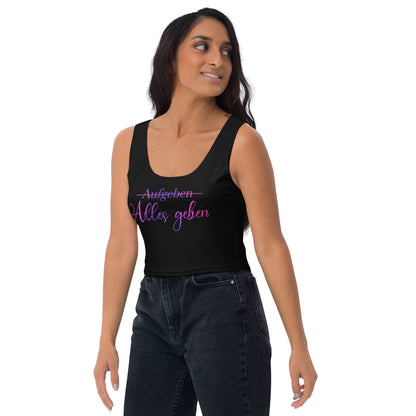 Crop-Top ,Alles geben‘ Queens Edition Pink