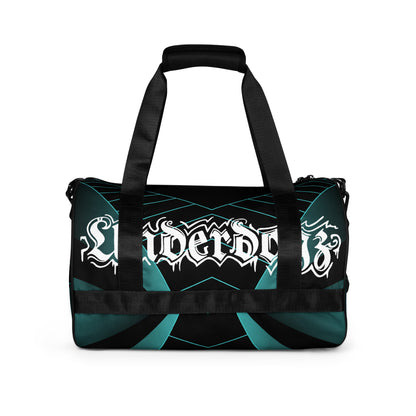 Sporttasche mit Logo und geometrischem Muster