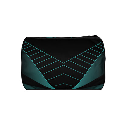 Sporttasche mit Logo und geometrischem Muster
