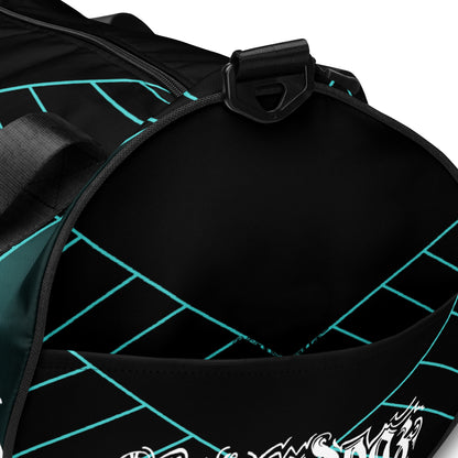 Sporttasche mit Logo und geometrischem Muster