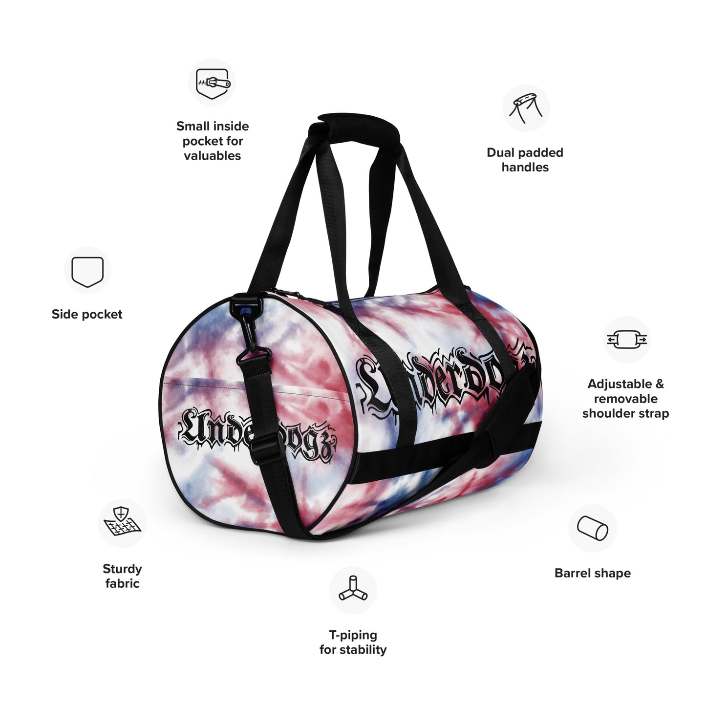 Sporttasche im Batik-Design