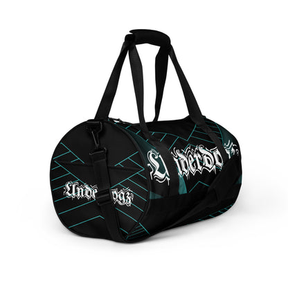 Sporttasche mit Logo und geometrischem Muster