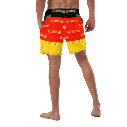 Herren-Badehose mit Innentasche ,Deutschland‘ Gold