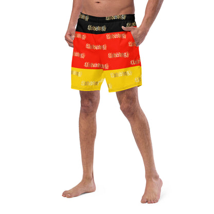 Herren-Badehose mit Innentasche ,Deutschland‘ Gold