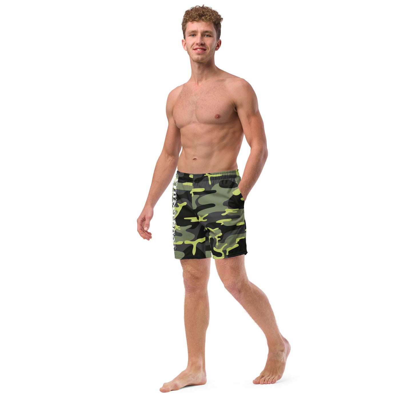 Herren-Badehose mit Innentasche Camouflage